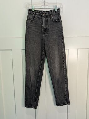 Levi's Black Washed High-Rise Jeans